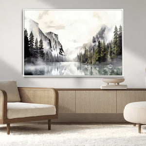 Yosemite Valley Wall Art Canvas Print – Framed and Ready to