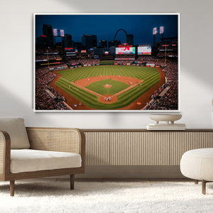 St. Louis Cardinals Baseball Team Print - Busch Stadium Wall