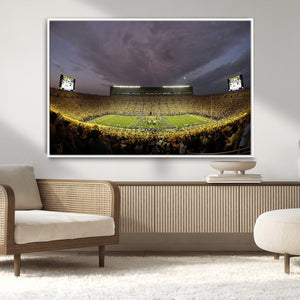 Michigan Wolverines Print - Michigan Stadium Wall Art Canvas