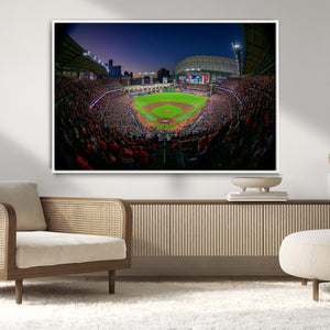 Houston Astros Baseball Print Canvas - Houston Minute Maid