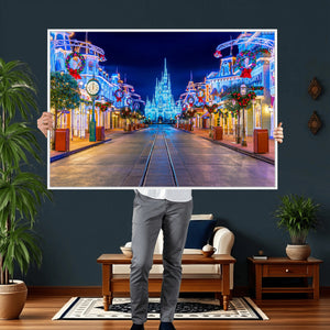 Disney Wall Art | Castle Large Wall Art Disney Magic Kingdom