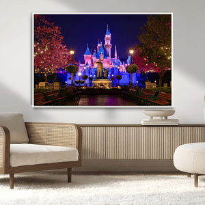 Castle Large Wall Art Disney Magic Kingdom Kids Room Decor -