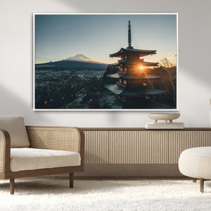 Mount Fuji Wall Art Canvas Print – Framed Japan Travel Art