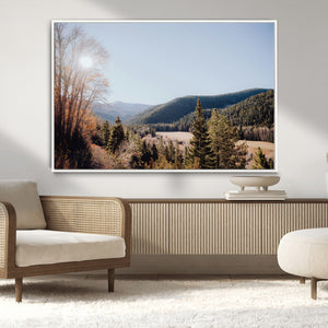 Tropical Palm Trees Wall Art Canvas Print – Framed Sunset