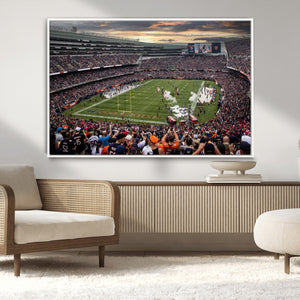 Chicago Bears Soldiers Field Wall Art Canvas Print – Framed