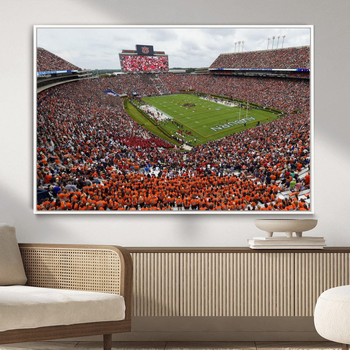 Jordan-Hare Stadium Wall Art Canvas Print, College Sports