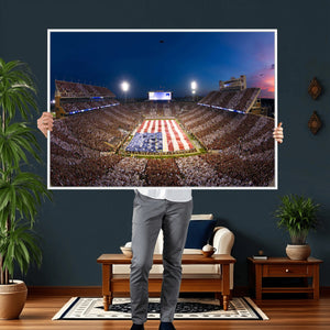 Oklahoma Sooners Memorial Stadium Wall Art Canvas Print,