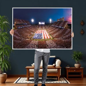 Oklahoma Memorial Stadium Wall Art Canvas Print – Oklahoma