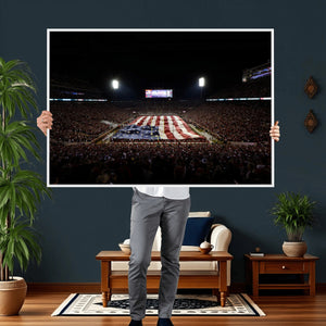 Oklahoma Memorial Stadium Wall Art Canvas Print – Oklahoma