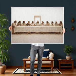 The Last Supper Wall Art Canvas Print, Jesus Christ Biblical