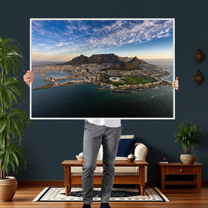 Cape Town Wall Art Canvas Print – Table Mountain Coastal