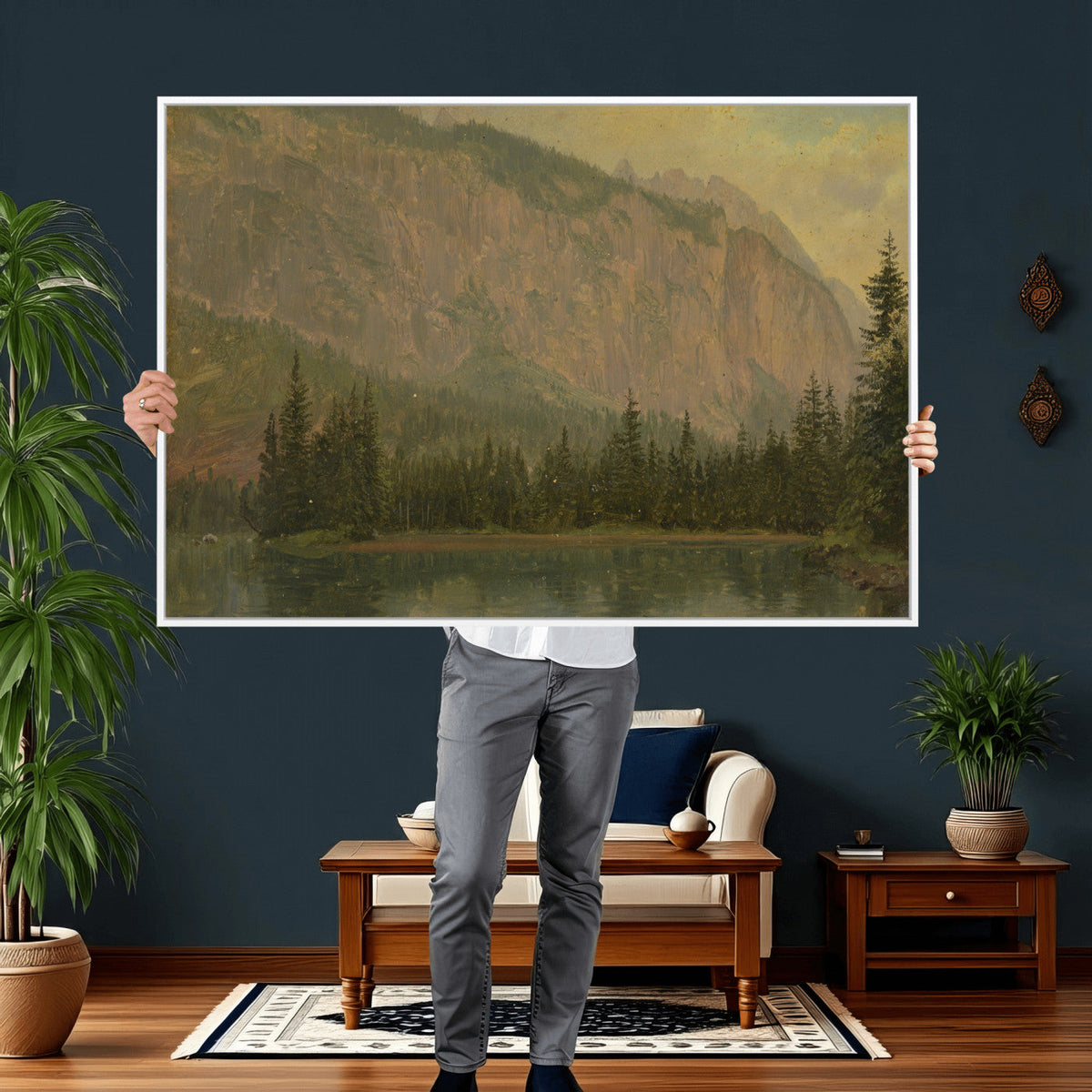 Frederic Edwin Church Hintersee Canvas Print, Hudson River