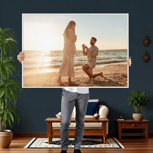 Custom Photo Framed Canvas Wall Art, Personalized Picture Print