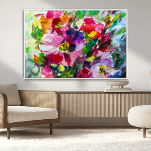 Oil Flower Abstract Canvas Print