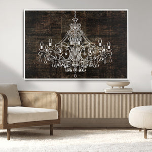 Rustic Chandelier Canvas Print
