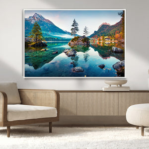 Crystal Clear Lake Wall Art | Mountains Wall Art Canvas | 3