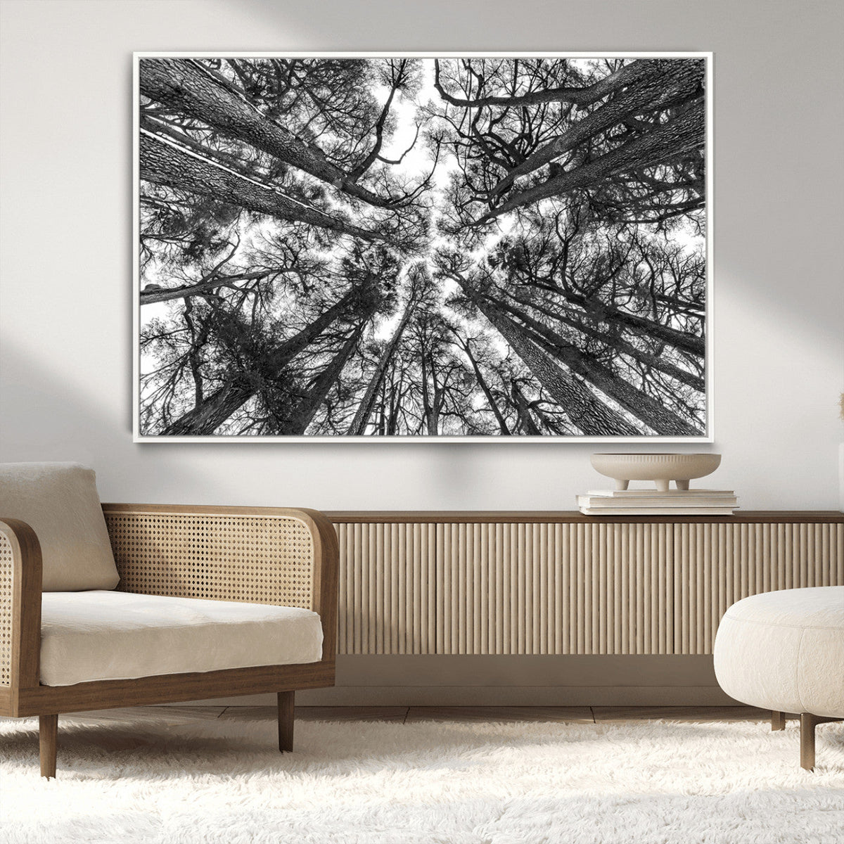 Trees Contemporary Art Canvas Print