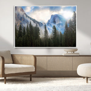 Half Dome Yosemite Calinia Wall Art Canvas Print El Capitan