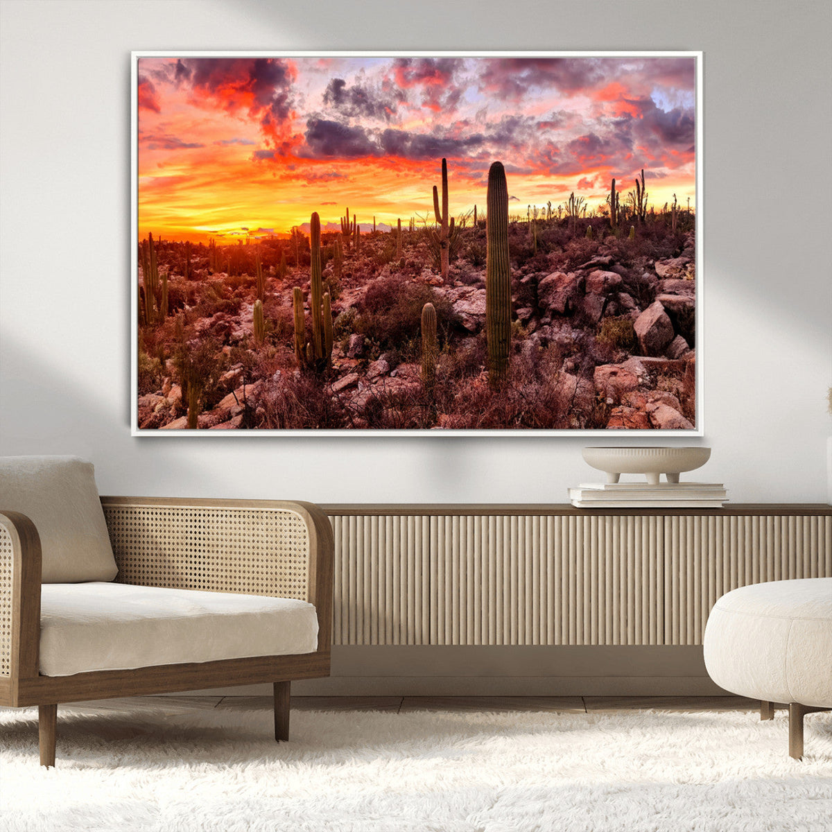 Arizona Desert Print, Western Cowboy Wall Art Print