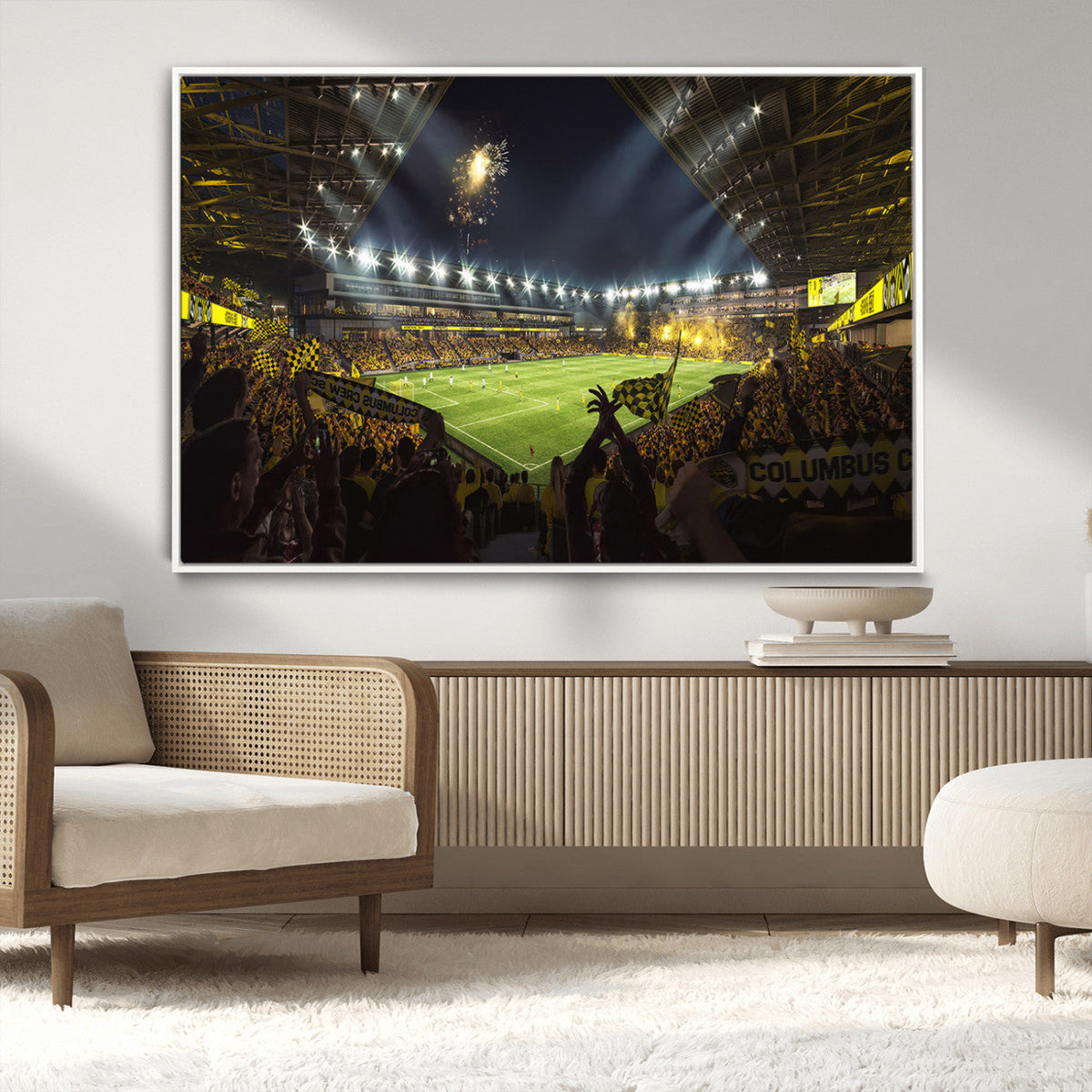 Columbus Crew Soccer Team Print - Columbus Crew Stadium Wall