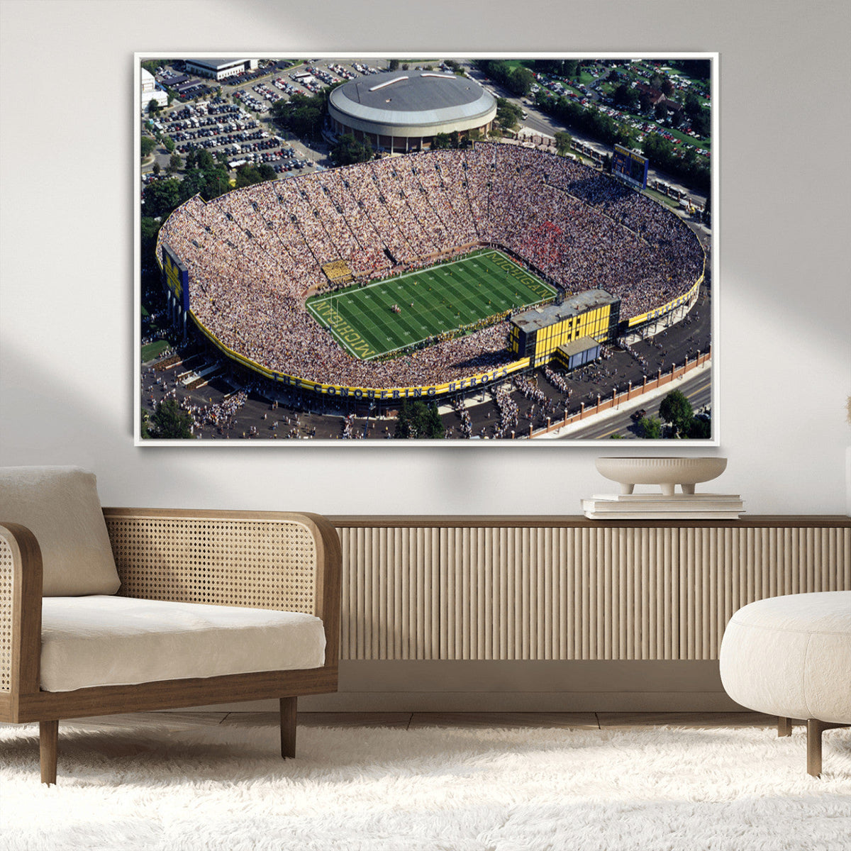 Michigan Wolverines Football Team Print - Ann Arbor Michigan