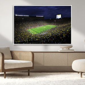 Michigan Wolverines Football Canvas Wall Decor, Football