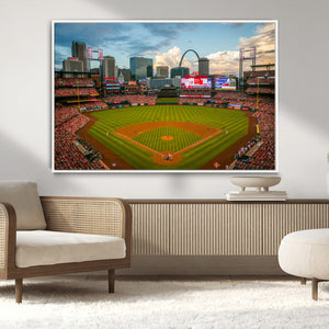 St. Louis Cardinals Baseball Team Print - Busch Stadium Wall