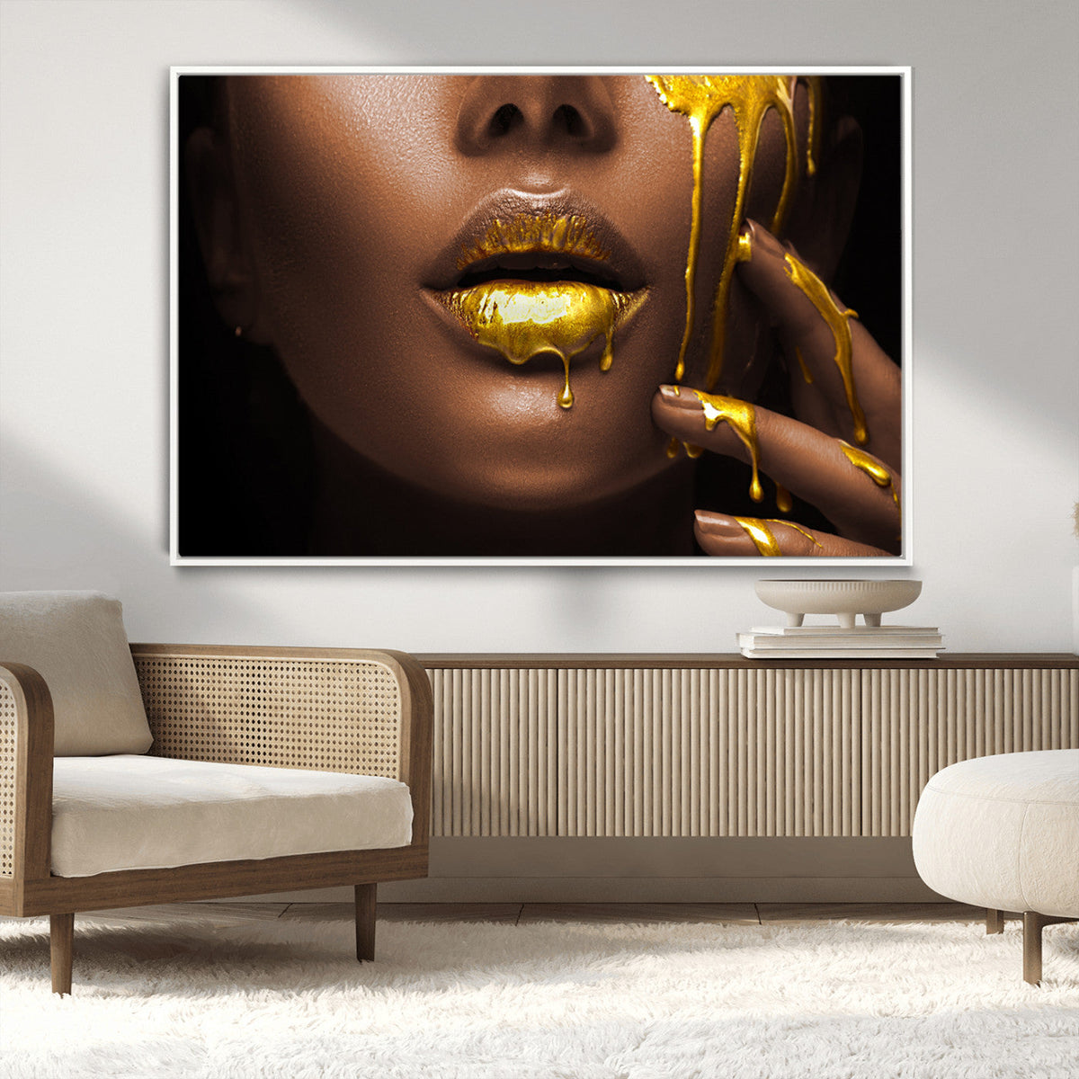 African American Art Black Woman Canvas Print, African Wall