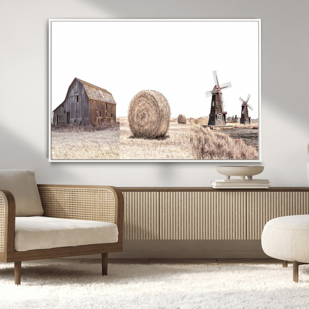 Farm Prints Set, Set of 3 Farmhouse Wall Art, Country House