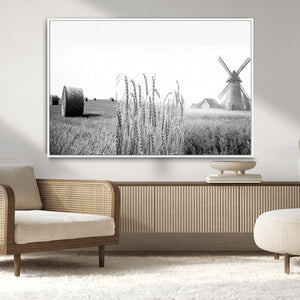 Vintage Farmhouse Black and White Triptych Wall Art – Giclee