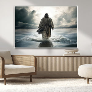 Jesus Walking on Water Wall Art | Canvas Print | Ready to