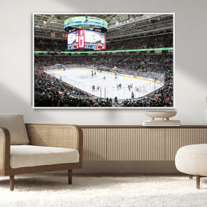 Sharks Arena Blackhawks Sharks Ice Hockey Stadium Wall Art