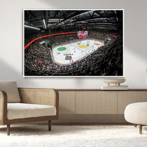 Vaudoise Lausanne Ice Hockey Arena Stadium Wall Art Canvas,