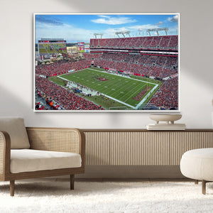Florida Tampa Raymond James Stadium Wall Art Canvas Print -