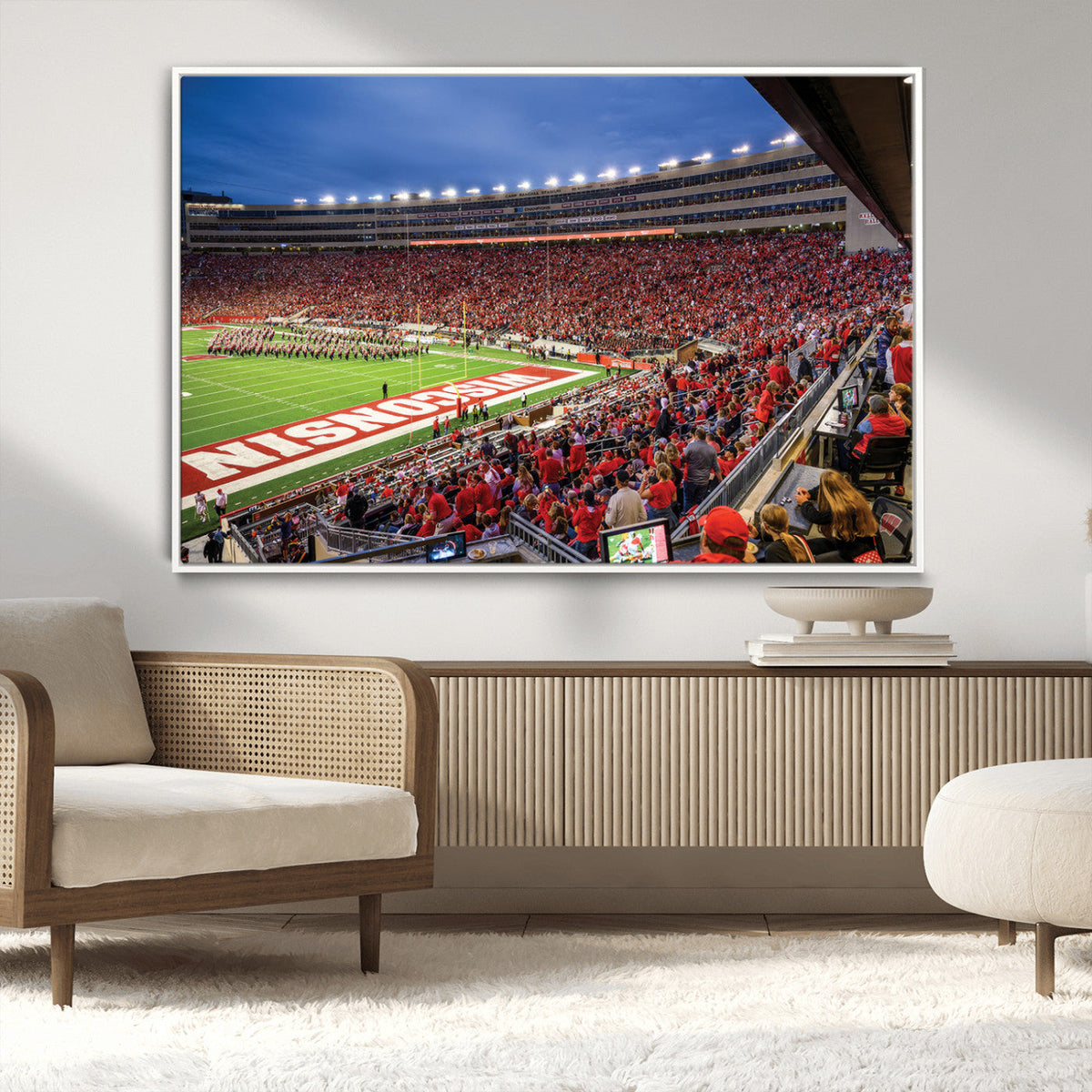 Wisconsin Badgers Football Team Print - Madison Camp Randall