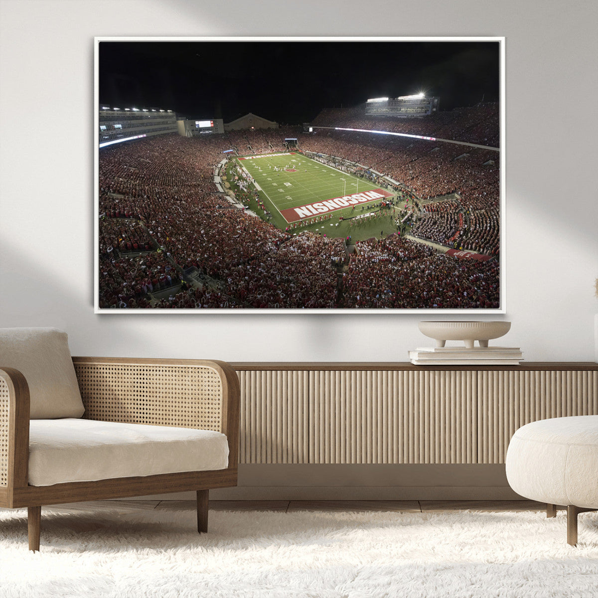 Wisconsin Badgers Football Team Print - Madison Camp Randall
