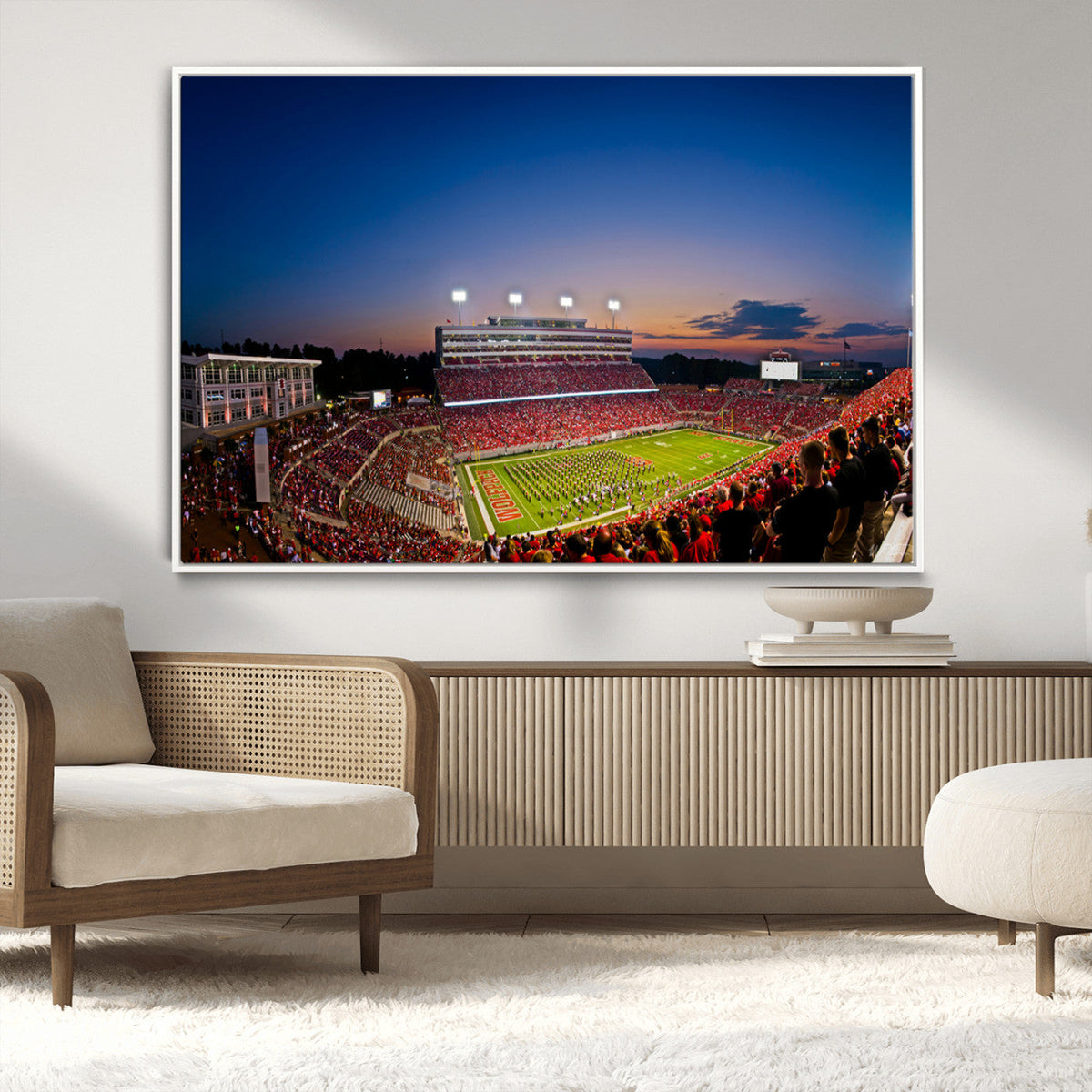 Wolfpack Football Team Wall Art Print - Raleigh