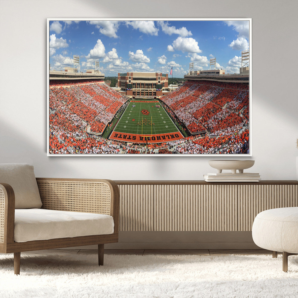 Oklahoma State Cowboys Football Team Print - Stillwater