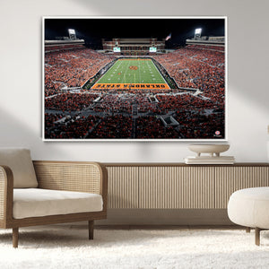Oklahoma State Cowboys Canvas Print, Football Team Print -