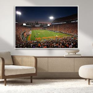 Clemson University Tigers Art Print, Football Team Print -