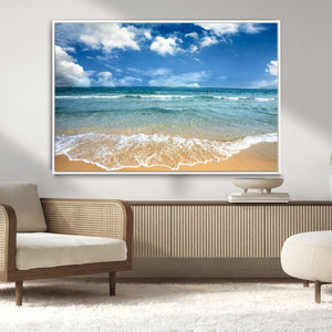 Sea View From the Beach Canvas Print