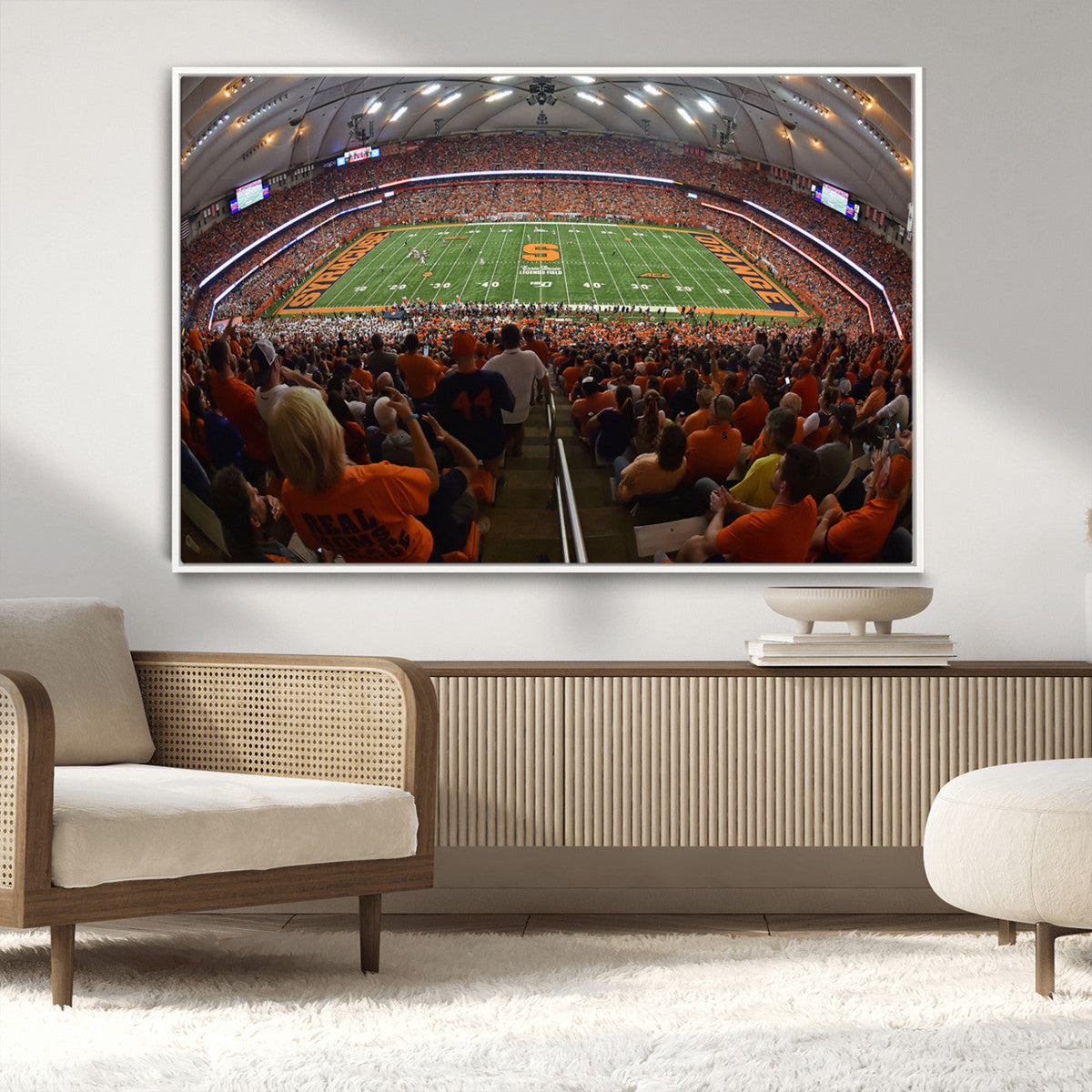 Syracuse University Orange Football Canvas Print, Football