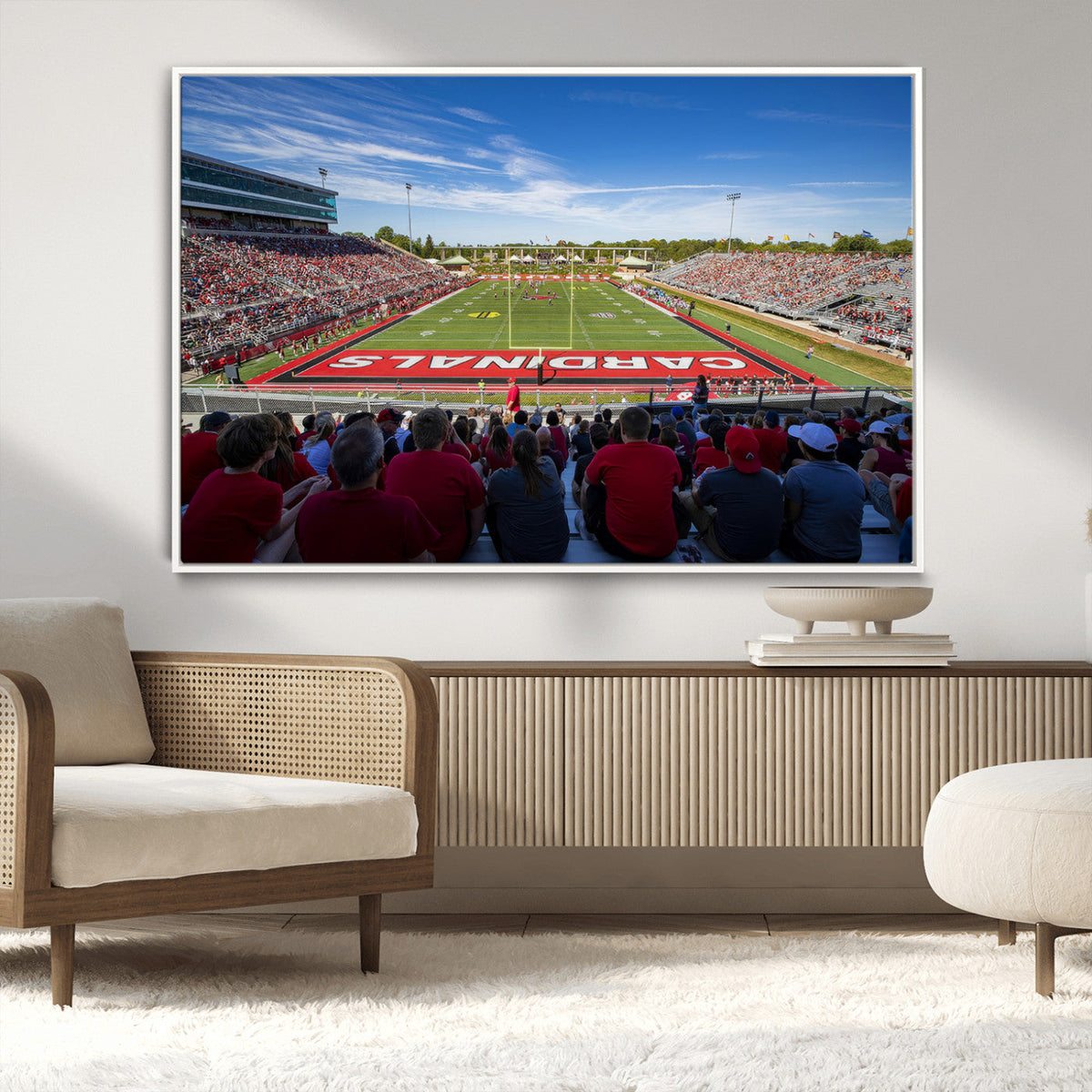 Ball State Cardinals Football Team Print - Muncie Scheumann