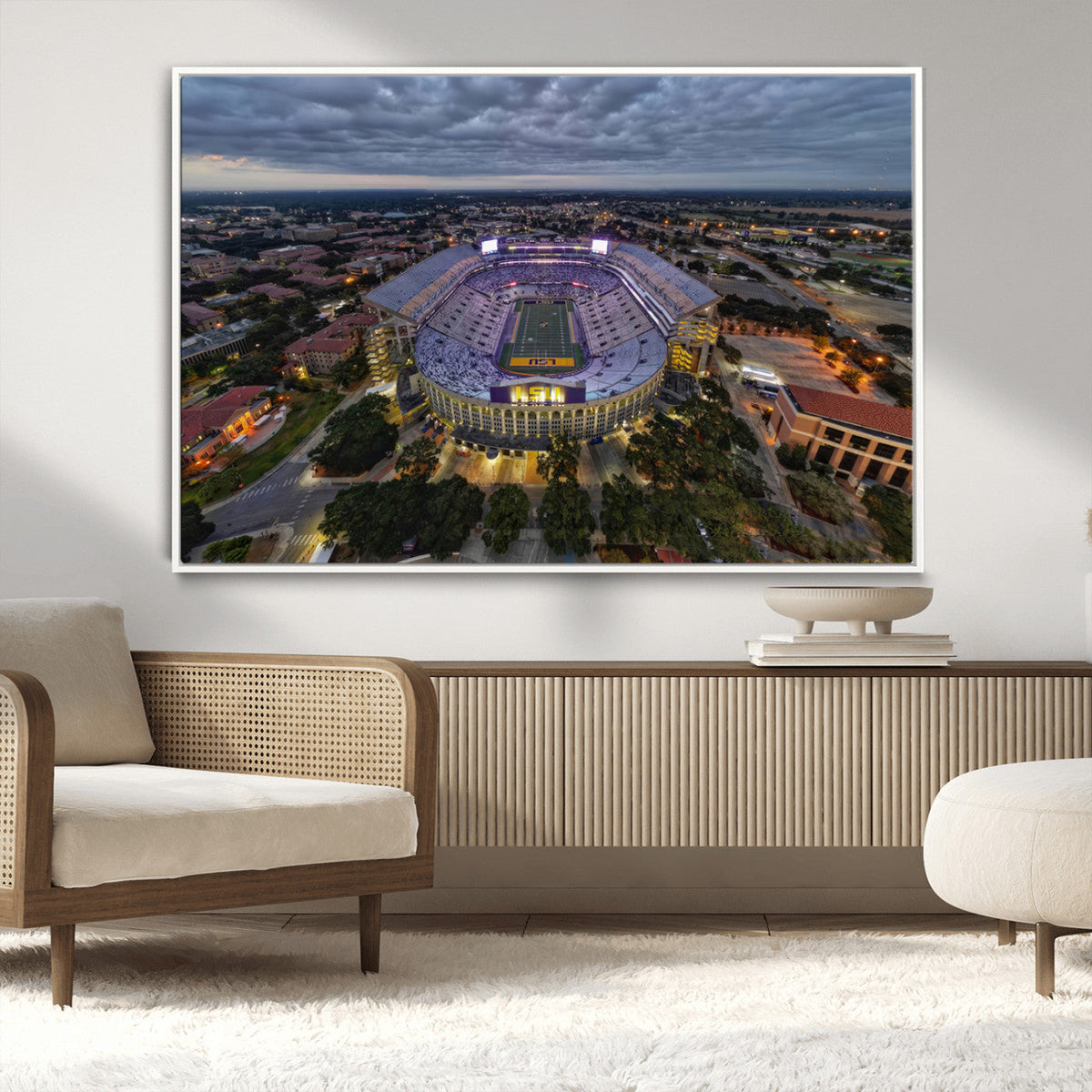 The Louisiana State University Tigers Football Team Print -