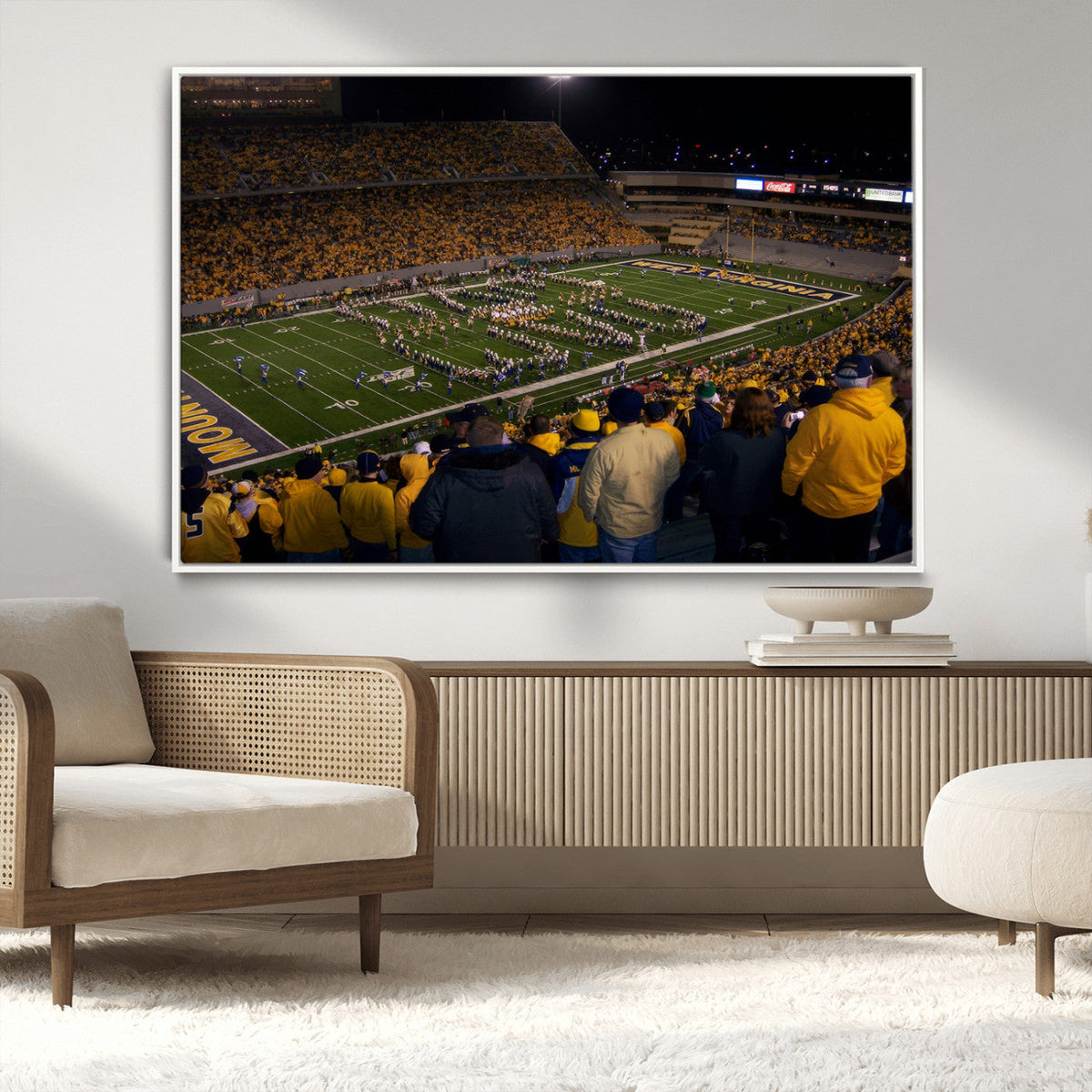 West Virginia Uni Mountaineers Football Team Print - Milan