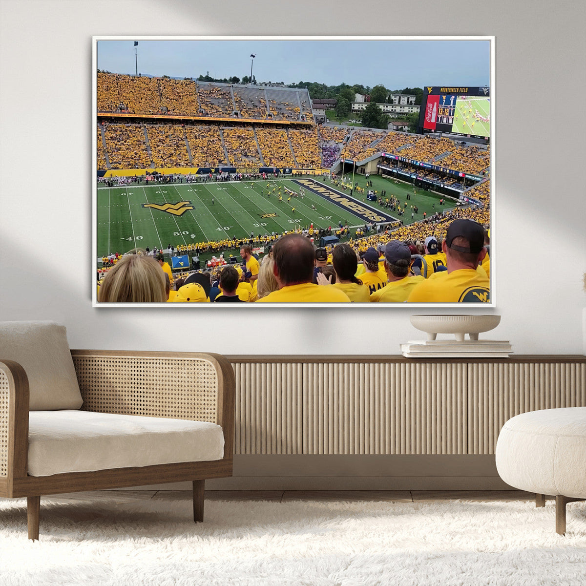 Puskar Stadium Canvas Print Wall Art - Morgantown Print -