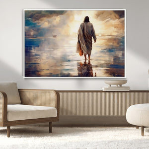 Jesus Walking on Water Wall Art | Ready to Hang Spiritual