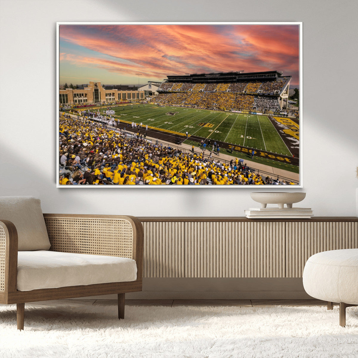 University of Wyoming Cowboys Football Team Print - Laramie