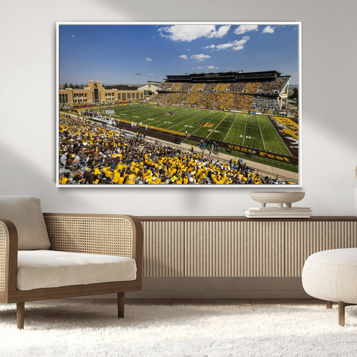 University of Wyoming Cowboys Football Team Print - Laramie