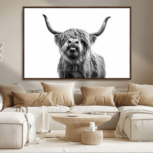 Fanny Scottish Highland Cow Cattle Art Print Farmhouse Wall